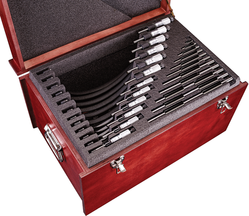 OUTSIDE MICROMETER SET, 0-12", .0001" GRADS ST436EXRLZ
