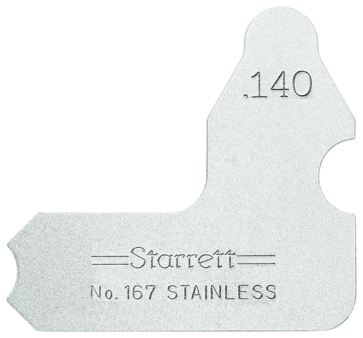RADIUS GAGE, .140" 167-140
