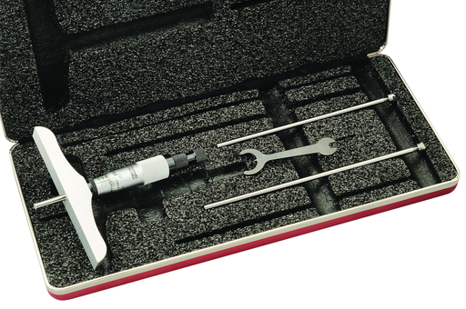 MICROMETER DEPTH GAGE 0-3", 4" BASE 445BZ-3RL