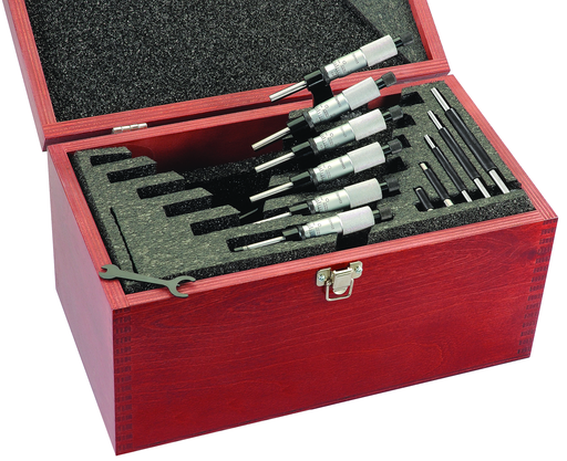 OUTSIDE MICROMETER SET, 0-6", .001" GRADS S436.1CXRLZ