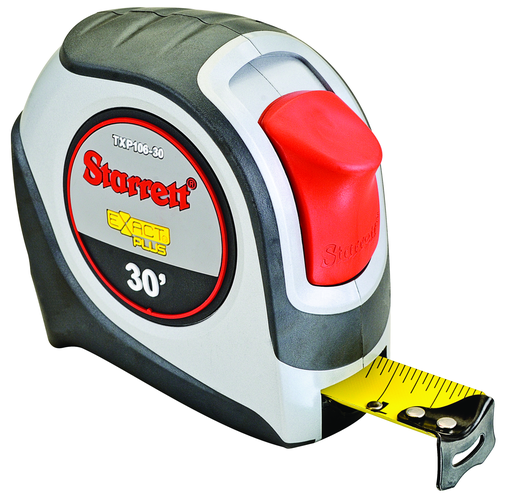 Exact Plus 1.06" x 30' English Measuring Tape, Graduated in 1/16" KTXP106-30-N