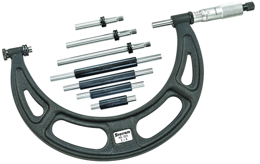 INTERCHANGEABLE ANVIL MICROMETER 2-6" 224ARLZ