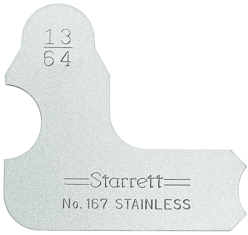 RADIUS GAGE, 13/64" 167-13/64
