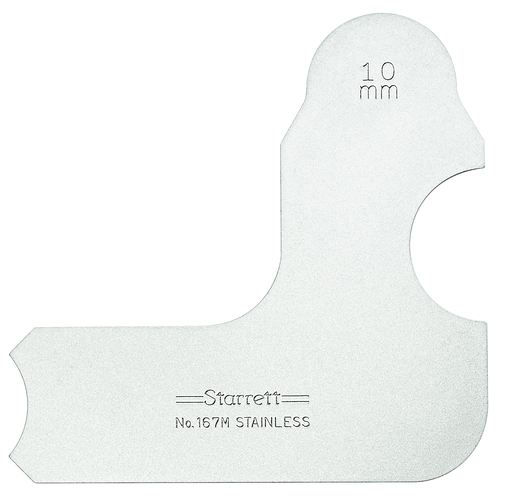 RADIUS GAGE, 10mm 167M-10