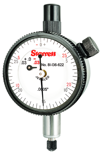DIAL INDICATOR, 0 -.075", .0005" GRAD 81-136-622J