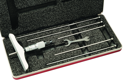 MICROMETER DEPTH GAGE 0-6", 4" BASE 445BZ-6RL