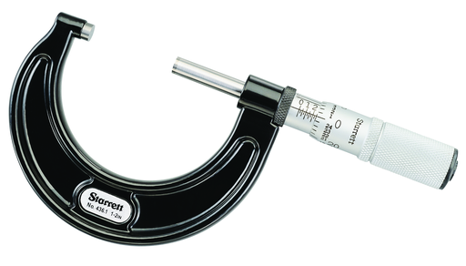 OUTSIDE MICROMETER, 1-2", .0001" GRADS T436.1XFL-2