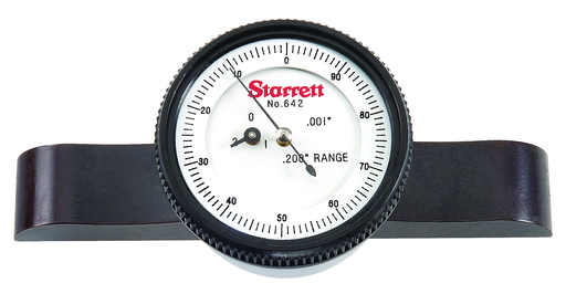 DIAL DEPTH GAGE WITH BACK PLUNGER, .001" 642AZ