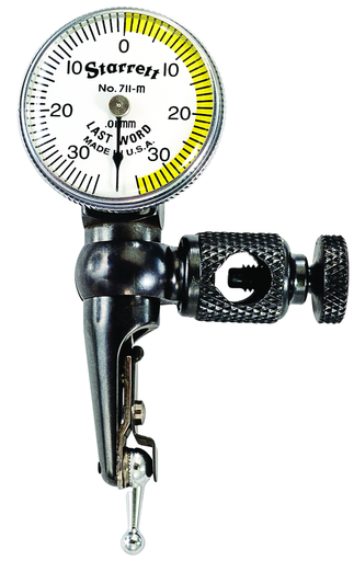 METRIC DIAL TEST INDICATOR SET, 0-35-0, 0.01mm GRAD 711MFSZ