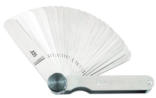 THICKNESS GAGE, 31 LEAVES, .0015-.035" 66B