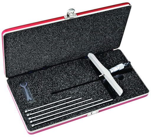 MICROMETER DEPTH GAGE 0-150mm, 6" BASE 445MDZ-150RL