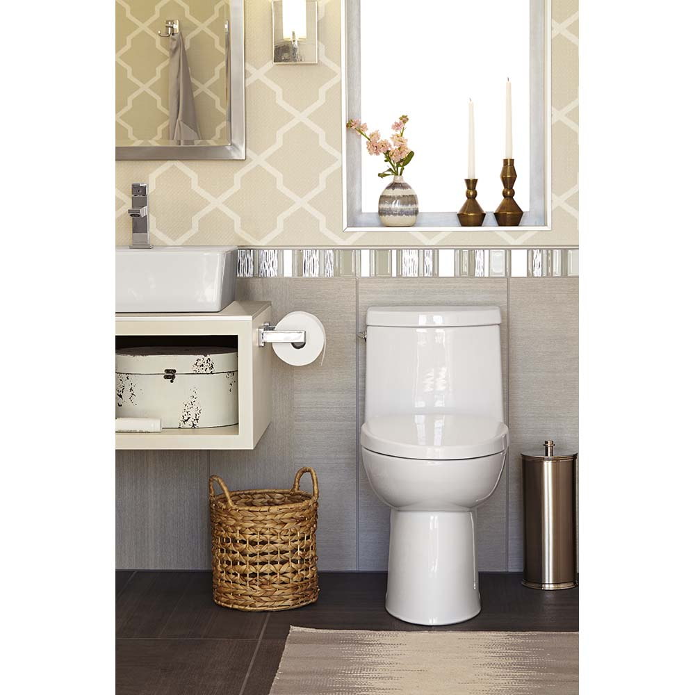 LOFT RH EL 1 PC TOILET W/SEAT WHT, White