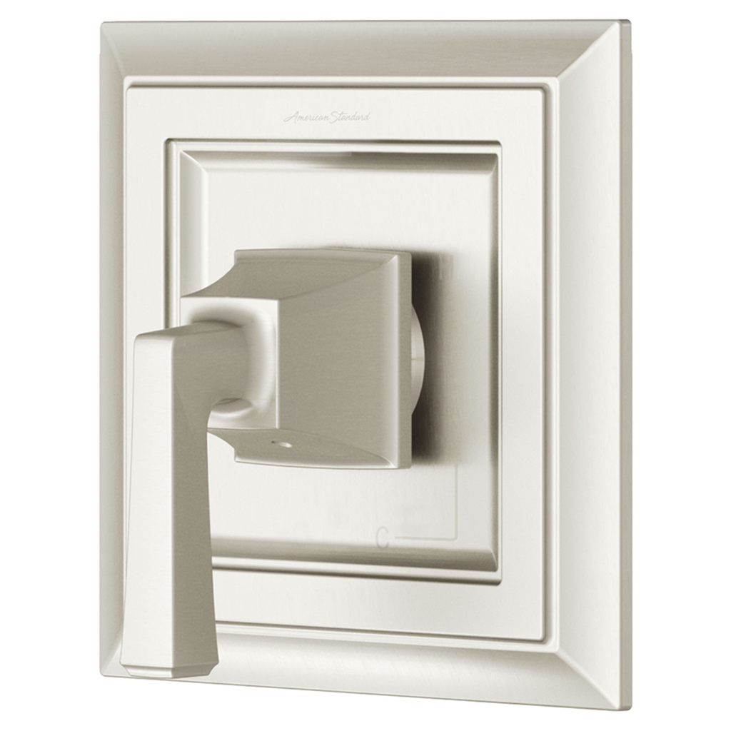 TWN SQ S VALVE TRIM W/ PB CART BN,  Brushed Nickel