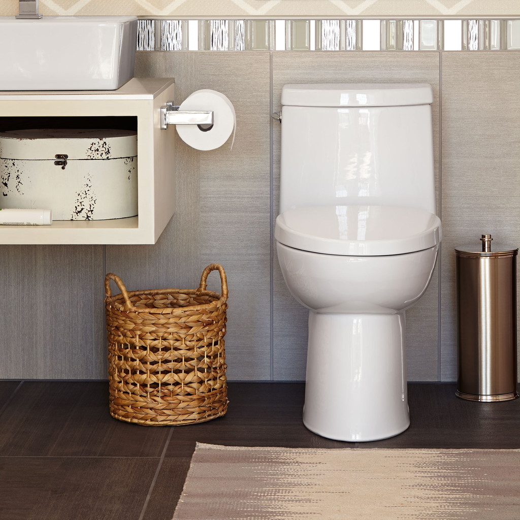 LOFT RH EL 1 PC TOILET W/SEAT WHT, White