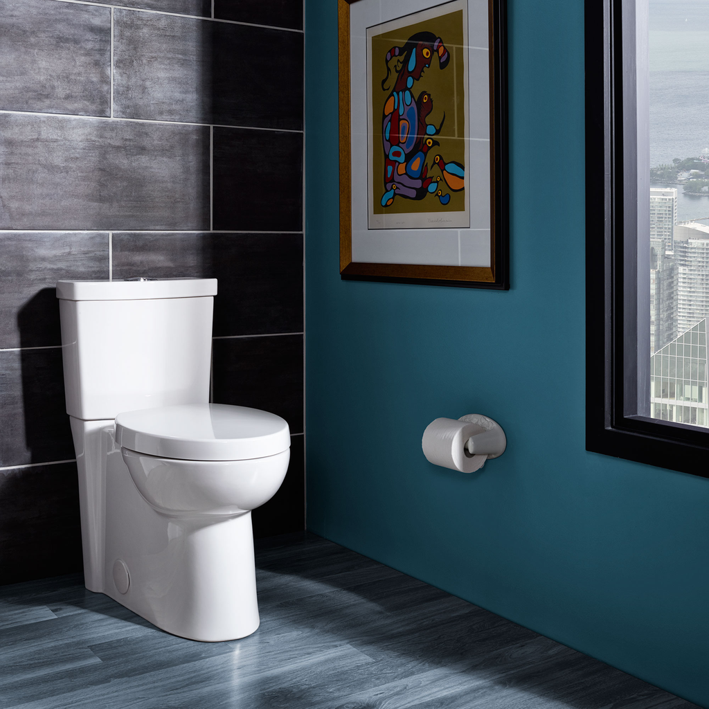 LOFT RH EL 1 PC TOILET W/SEAT WHT, White