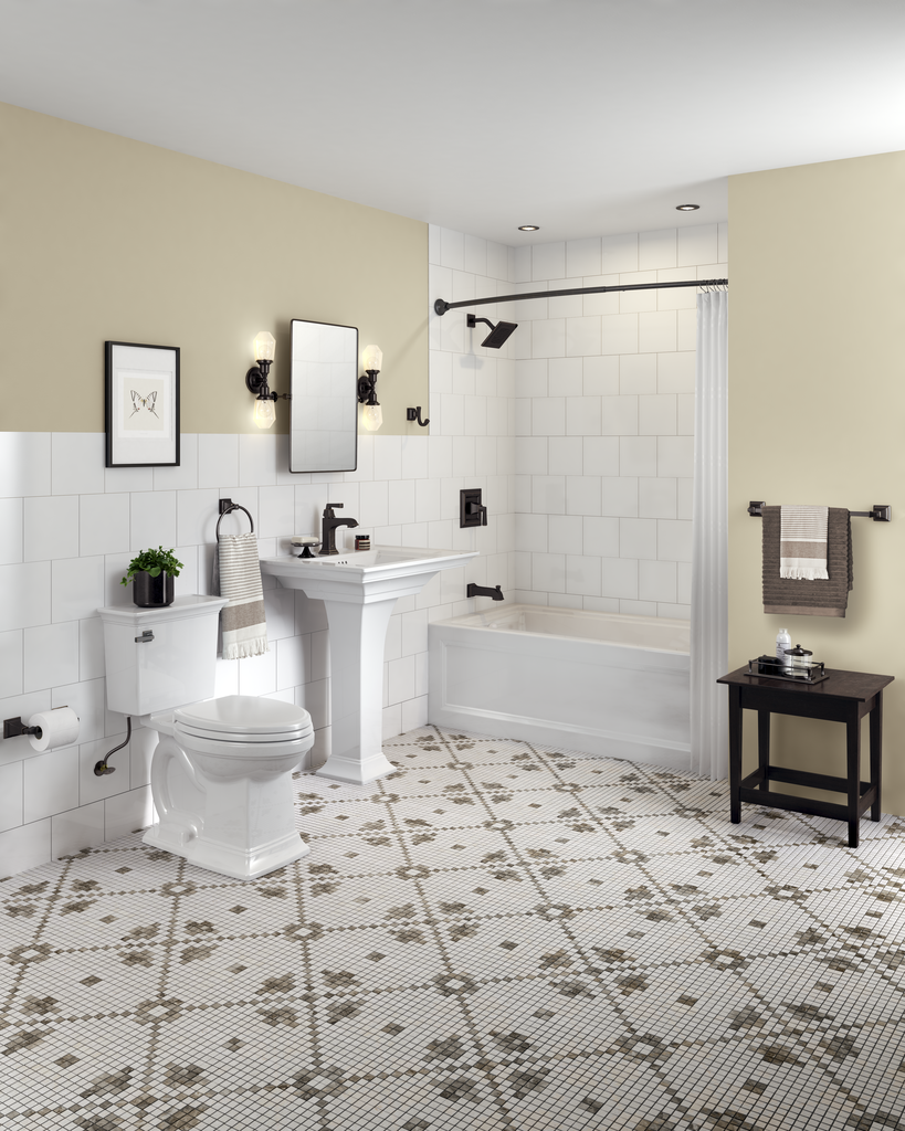 TOWN SQUARE S EXPOSED TRAP RHEL BOWL WHT, White