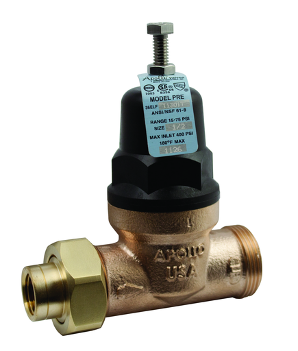 Apollo Direct Acting Water Pressure Reducing Valve 15-75 psi 3/4" (Union FNPT x FNPT)