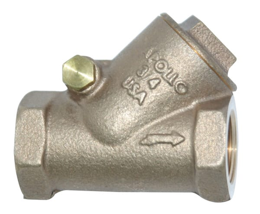 Apollo Bronze Y-Pattern Swing Check Valve with Bronze Seat Disc 1/2" (2 x FNPT)