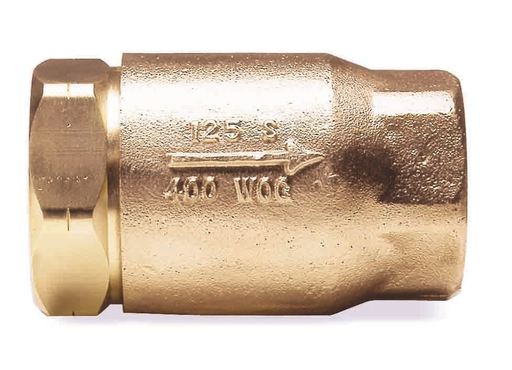 Apollo Bronze Ball-Cone In-Line Check Valve with Standard Configuration 3/4" (2 x FNPT)