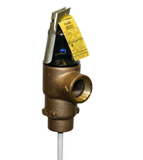 Apollo Bronze Relief Valve with 5" Element, 150 psig, 1" (2 x FNPT)