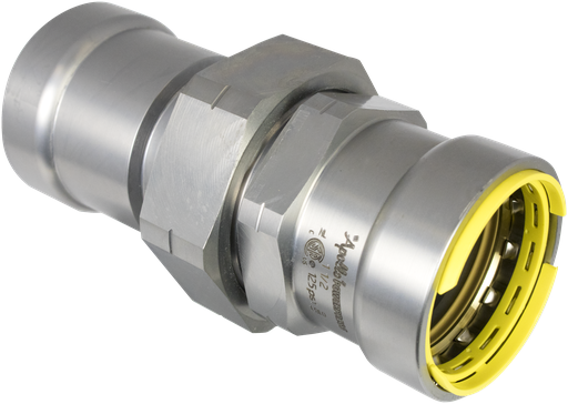 Apollo PowerPress Gas straight union FF 1/2"