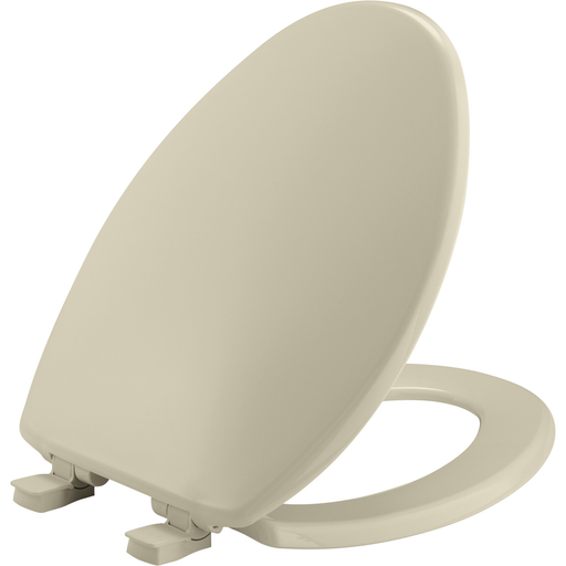Bemis Elongated Plastic Toilet Seat in Bone with Easy•Clean® and Whisper•Close® Hinge