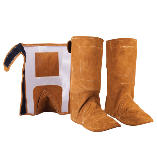 Split Cowhide Leggings with Plastic Insert Support