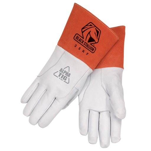 Black Stallion Grain Kidskin TIG Glove with CushionCore™ – Small | Multi-Feature Comfort & Industrial Safety