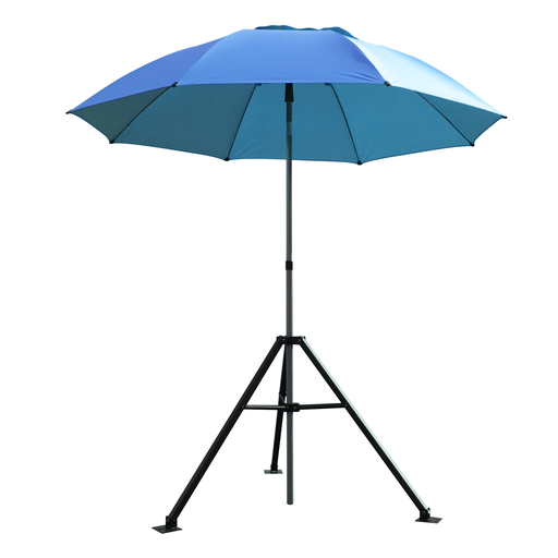 Heavy Duty Industrial Umbrella And Tripod Stand Combo Set (Blue)
