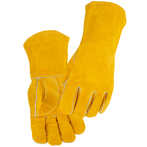 Shoulder Split Cowhide Basic Welding Gloves with Palm Guard