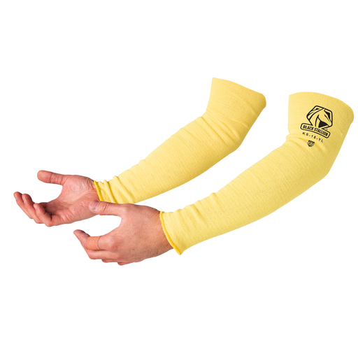 Para-Aramid Knit A4 Cut-Resistant 18 Inch Sleeves, Yellow
