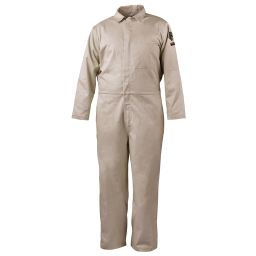NFPA 2112 7 oz. FR Cotton Coverall, Stone Khaki