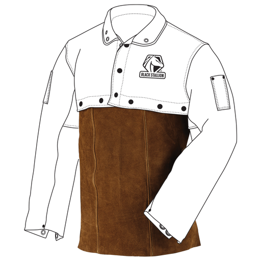 24" Split Cowhide Welding Bib