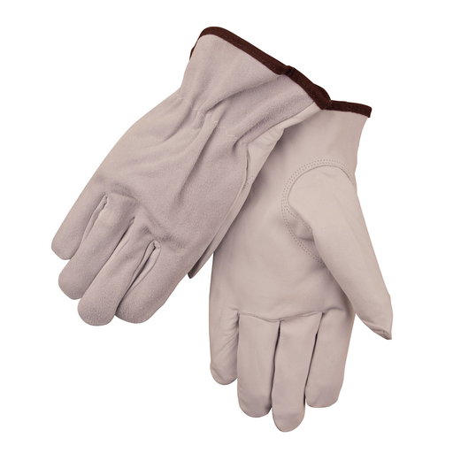 High-Dexterity Grain Goatskin Palm/Split Cowhide Back Drivers Glove