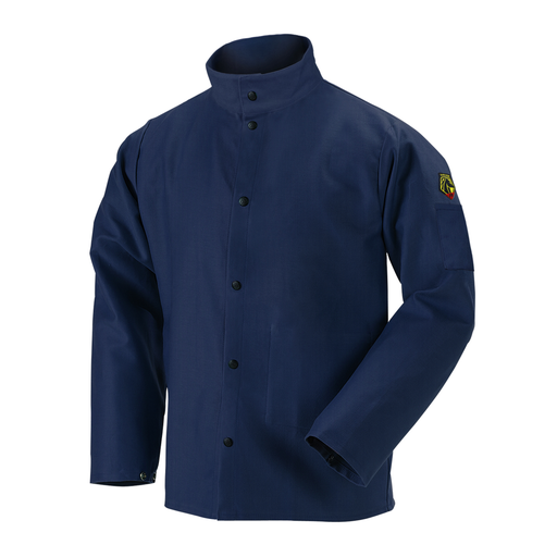 9oz. FR Cotton Welding Jacket, Navy
