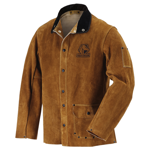 Split Cowhide Welding Jacket, 26" length