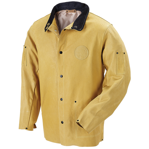 DuraLite Premium Grain Pigskin Welding Jacket, Tan