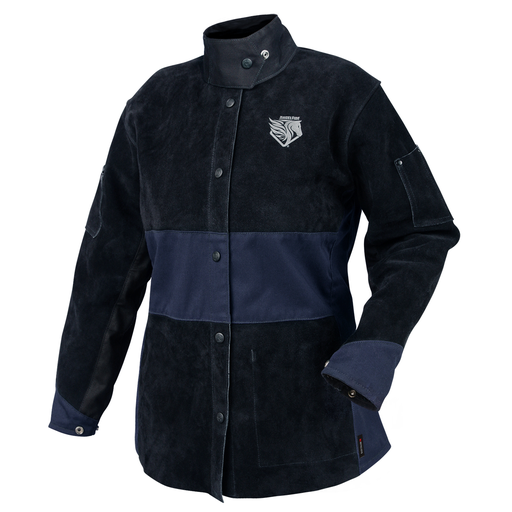 AngelFire® Women's Hybrid Welding Jacket, Navy & Black