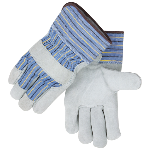 Sel Shlder Split Cowhide--Strap Back Standard Leather Palm Work Gloves