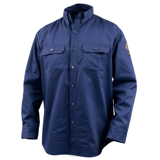 AR/FR Cotton Work Shirt, Navy