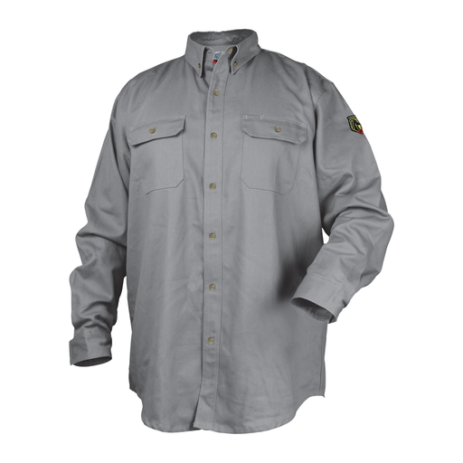 7 oz. FR Cotton Work Shirt, Gray