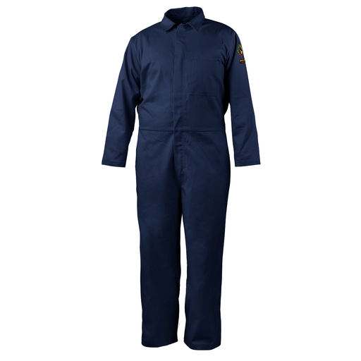 NFPA 2112 7 oz. FR Cotton Coverall, Navy Blue
