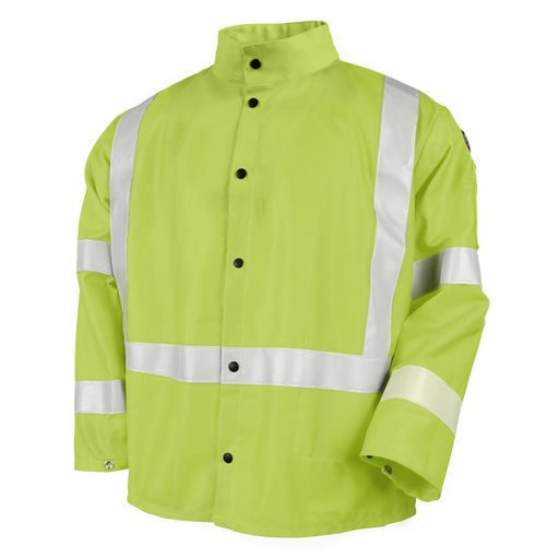9 oz. Flame-Resistant Cotton 30 Inch Coat With 2" Silver Reflective