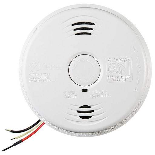 21010408 - Worry-Free AC Hardwired Combination Smoke & Carbon Monoxide Alarm Sealed Lithium Battery Backup I12010SCO