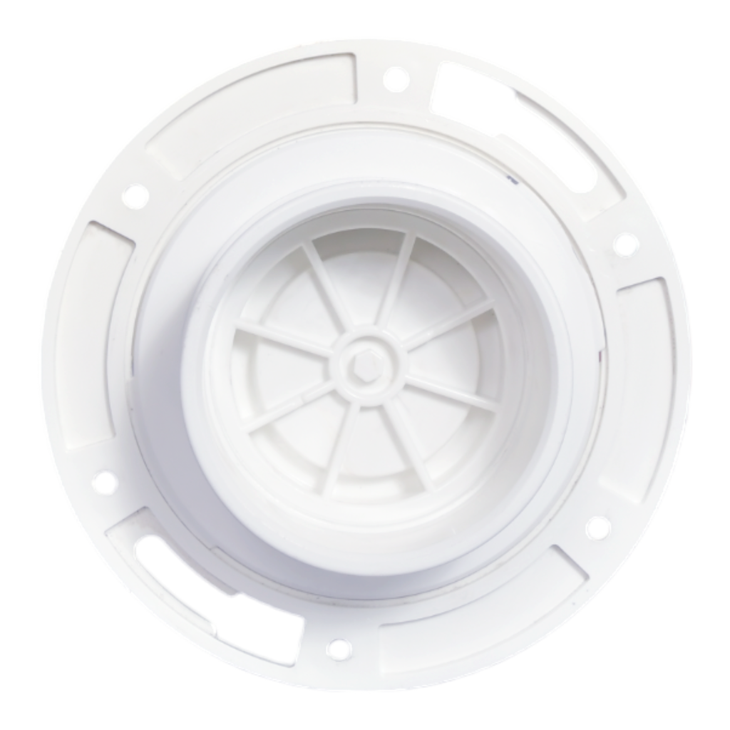 4 x 3 DWV CL FLG W/KO ADJ PVC PLRING HUB