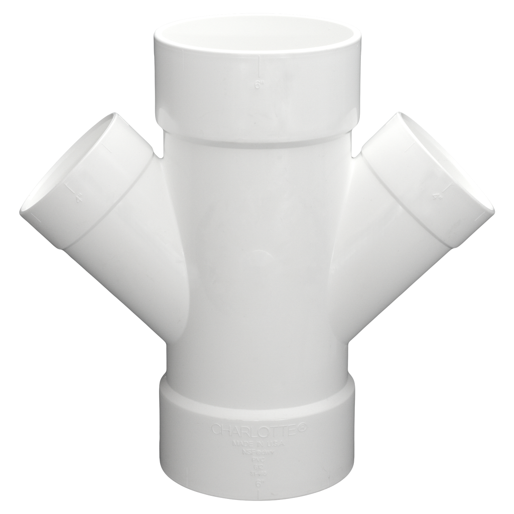 6 x 6 x 4 x 4 DWV DBL WYE REDUCING