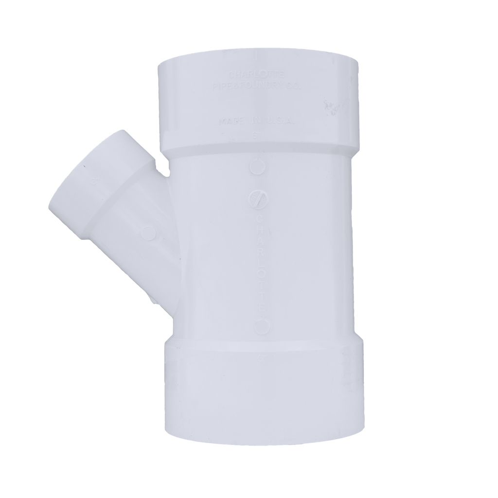 6 x 6 x 3 DWV WYE REDUCING