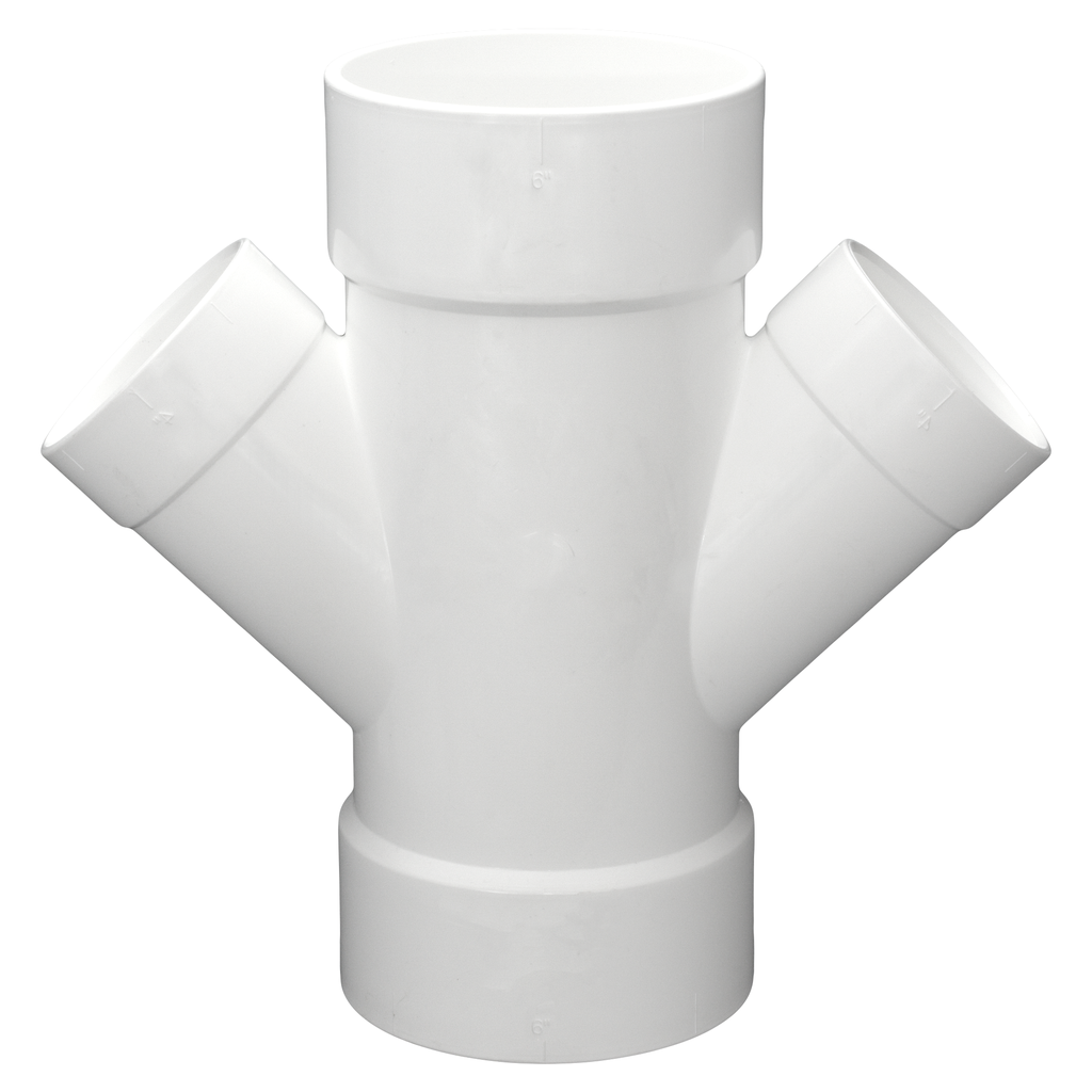 6 x 6 x 4 x 4 DWV DBL WYE REDUCING
