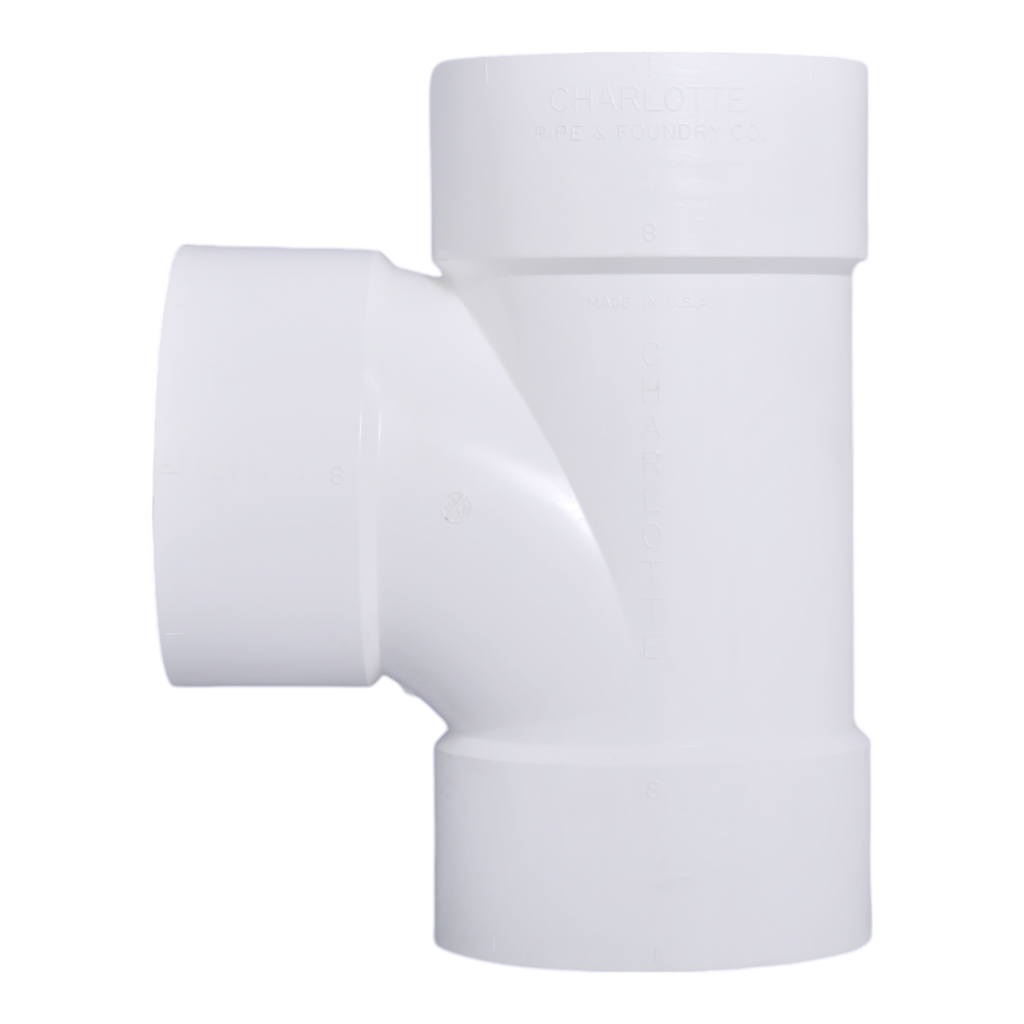 8 DWV SANITARY TEE