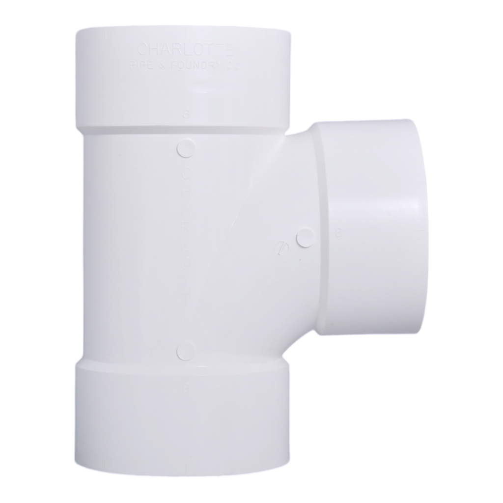 8 DWV SANITARY TEE